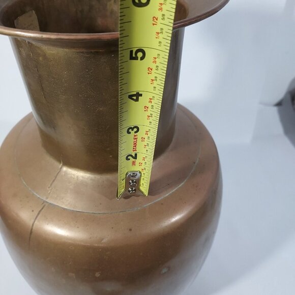 Copper Urn Vase 18" h 31" Diam Center Umbrella, Walking Stick Cottagecore Farm - Picture 8 of 16